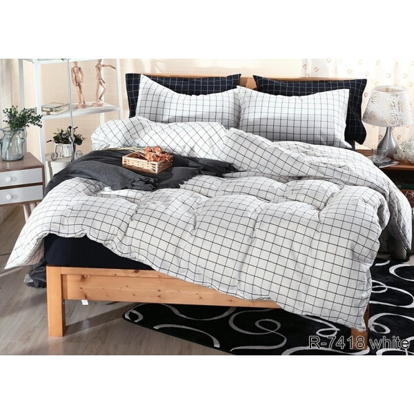 Комплект постельного белья ТМ TAG - 1.5-спальный R7418white 
Комплект постельного белья ТМ TAG - 1.5-спальный R7418white