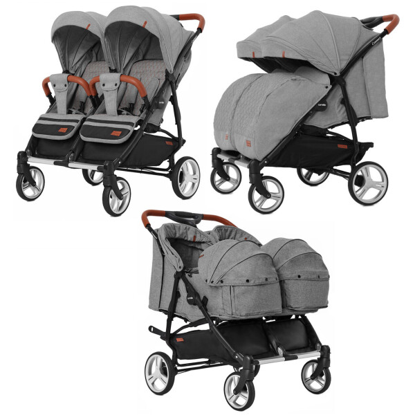 Коляска прогулочная CARRELLO Connect CRL-5502/1 Ink Gray для двойни, c переноской +дождевик
Коляска прогулочная CARRELLO Connect CRL-5502/1 Ink Gray для двойни, c переноской +дождевик