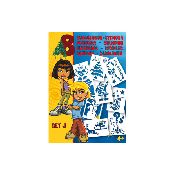 Трафареты MALINOS новогодние 8 шт (набор J) MA-301006
Трафареты MALINOS новогодние 8 шт (набор J) MA-301006