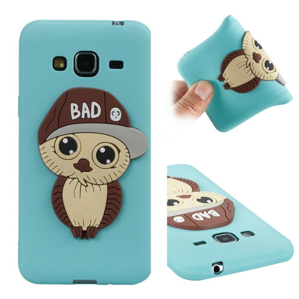 Силиконовый (TPU) чехол Deexe Bad Owl 3D Series для Samsung Galaxy J3 2016 (J320) - Light Blue 
Силиконовый (TPU) чехол Deexe Bad Owl 3D Series для Samsung Galaxy J3 2016 (J320) - Light Blue