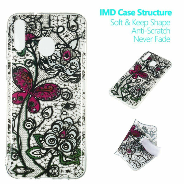 Силиконовый (TPU) чехол Deexe Pretty Glossy для Samsung Galaxy M20 (M205) - Black Lace and Butterfly
Силиконовый (TPU) чехол Deexe Pretty Glossy для Samsung Galaxy M20 (M205) - Black Lace and Butterfly