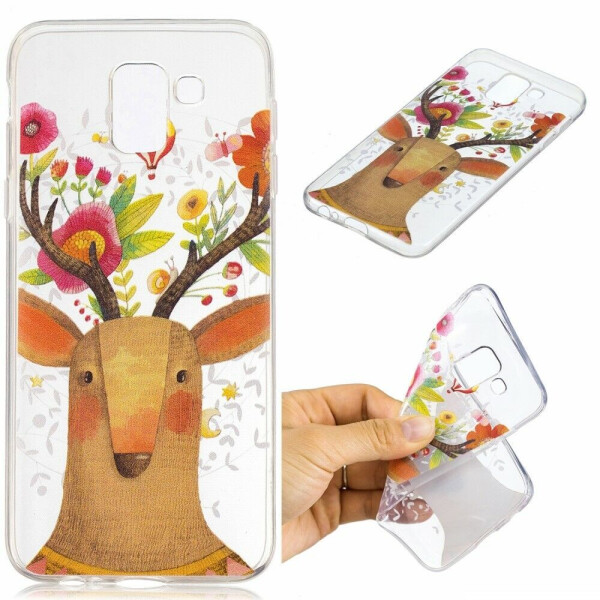 Силиконовый (TPU) чехол Deexe Pretty Glossy для Samsung Galaxy J6 2018 (J600) - Flowered Elk
Силиконовый (TPU) чехол Deexe Pretty Glossy для Samsung Galaxy J6 2018 (J600) - Flowered Elk
