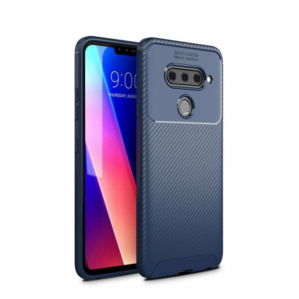 Защитный чехол Deexe Fusion для LG V40 ThinQ - Dark Blue 
Защитный чехол Deexe Fusion для LG V40 ThinQ - Dark Blue