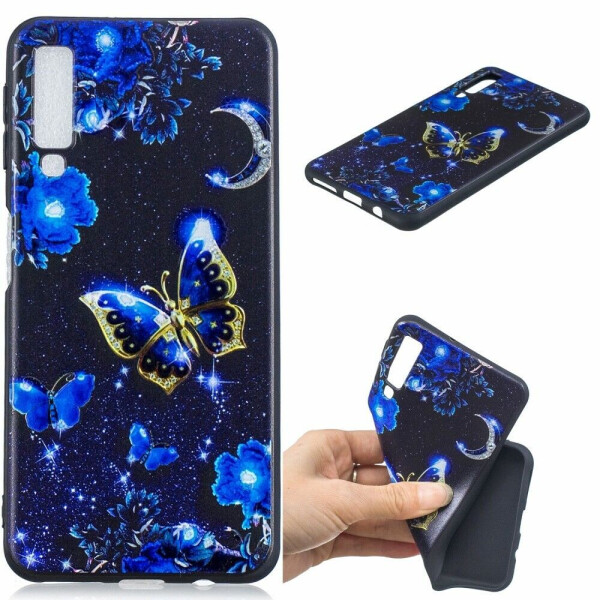 Силиконовый (TPU) чехол Deexe Life Style для Samsung Galaxy A7 2018 (A750) - Blue Butterfly
Силиконовый (TPU) чехол Deexe Life Style для Samsung Galaxy A7 2018 (A750) - Blue Butterfly