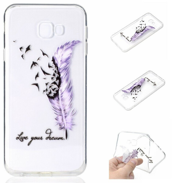 Силиконовый (TPU) чехол Deexe Pretty Glossy для Samsung Galaxy J4+ (J415) - Purple Feather and Bird 
Силиконовый (TPU) чехол Deexe Pretty Glossy для Samsung Galaxy J4+ (J415) - Purple Feather and Bird