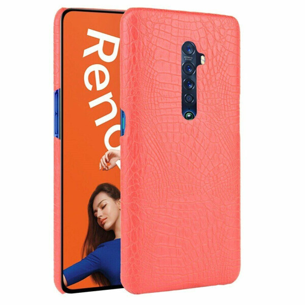 Защитный чехол Deexe Croco Style для OPPO Reno 2 - Red