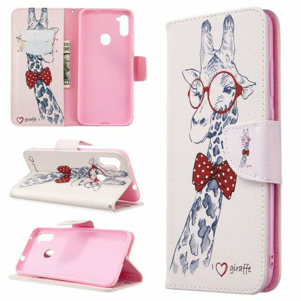 Чехол-книжка Deexe Color Wallet для Samsung Galaxy A11 (A115) / Galaxy M11 (M115) - Adorable Giraffe Wearing Glasses
Чехол-книжка Deexe Color Wallet для Samsung Galaxy A11 (A115) / Galaxy M11 (M115) - Adorable Giraffe Wearing Glasses