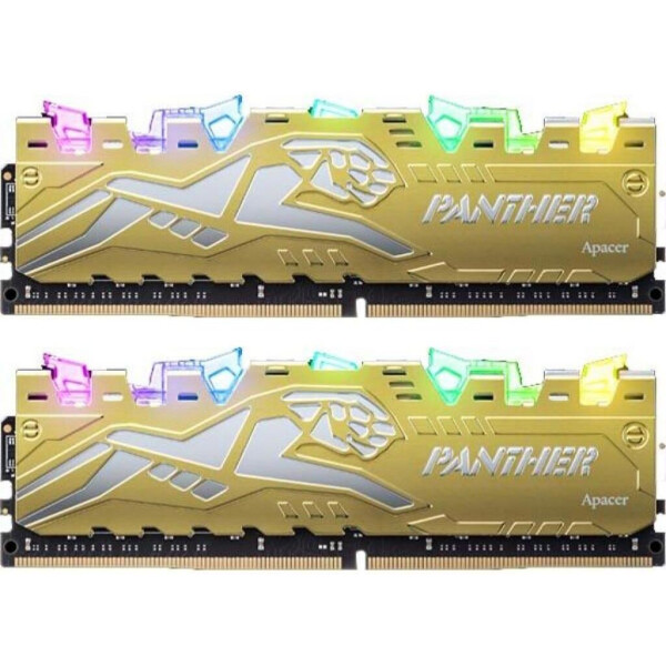 DDR4 16GB (2x8GB) 3000 MHz Panther Rage RGB Silver-Golden Apacer (EK.16G2Z.GJMK2)
DDR4 16GB (2x8GB) 3000 MHz Panther Rage RGB Silver-Golden Apacer (EK.16G2Z.GJMK2)