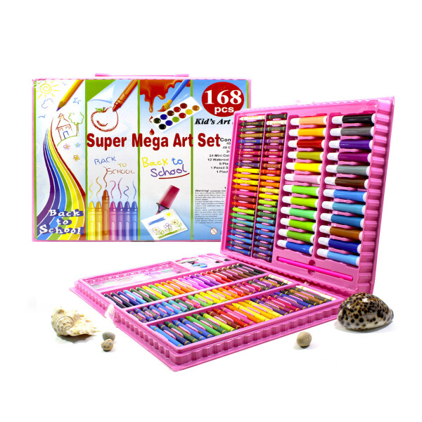 Набор для рисования в кейсе Lesko Super Mega Art Set 168 Pink краски фломастеры карандаши все для творчества
Набор для рисования в кейсе Lesko Super Mega Art Set 168 Pink краски фломастеры карандаши все для творчества