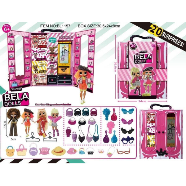Игровой набор кукла Bella Dolls шкаф для одежды кукол , кукла 17,5см+сюрпризы: одежда, украшения, аксессуары,в кор.25*7,5*30,5см /30-2/
Игровой набор кукла Bella Dolls шкаф для одежды кукол , кукла 17,5см+сюрпризы: одежда, украшения, аксессуары,в кор.25*7,5*30,5см /30-2/