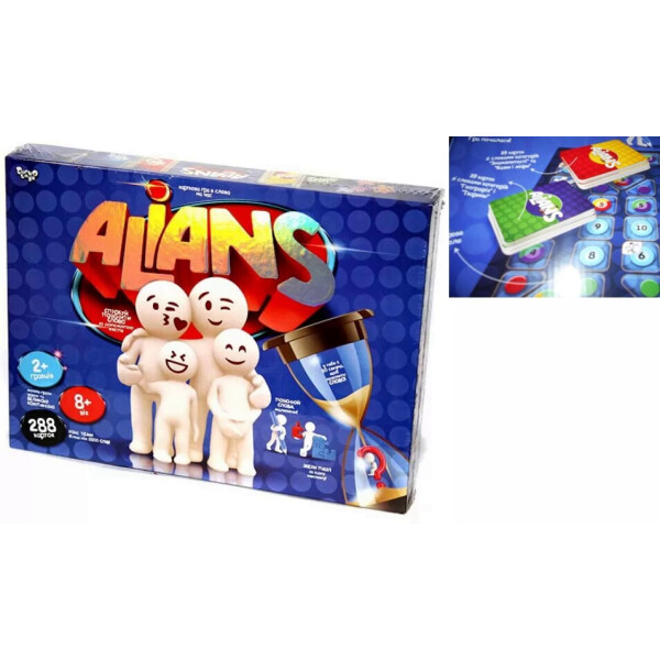 Настольная развлекательная игра для компаний для детей Alians Алиас Элиас на Украинском языке (2819319031)
Настольная развлекательная игра для компаний для детей Alians Алиас Элиас на Украинском языке (2819319031)