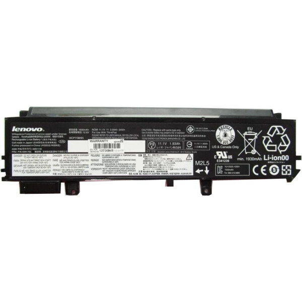 Аккумулятор для ноутбука Lenovo ThinkPad X230s/X240s, 24Wh (1930mAh), 3cell, 11.1V, Li-ion (A47369)
Аккумулятор для ноутбука Lenovo ThinkPad X230s/X240s, 24Wh (1930mAh), 3cell, 11.1V, Li-ion (A47369)