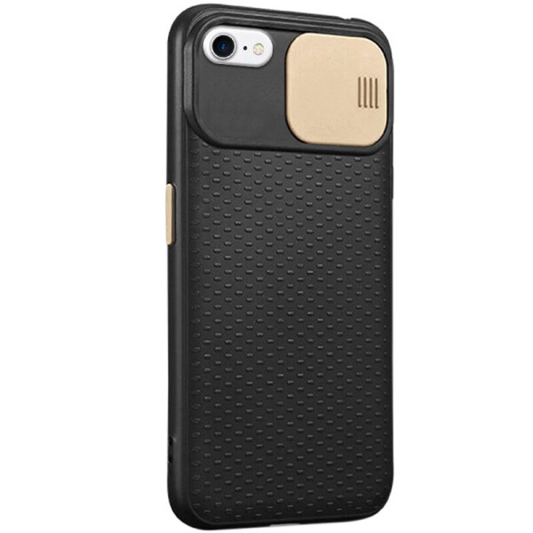 Чехол Camshield Black TPU со шторкой защищающей камеру для Apple iPhone 7 / 8 (4.7) / SE (2020) Черный / Золотой
Чехол Camshield Black TPU со шторкой защищающей камеру для Apple iPhone 7 / 8 (4.7) / SE (2020) Черный / Золотой