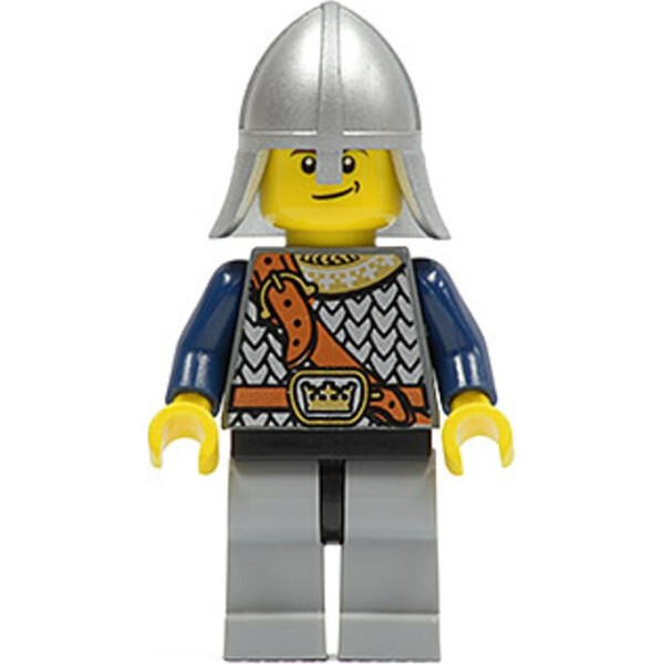 LEGO Castle Fantasy Era - Crown Knight Scale Mail with Chest Strap, Helmet with Neck Protector, Crooked Smile (cas417)
LEGO Castle Fantasy Era - Crown Knight Scale Mail with Chest Strap, Helmet with Neck Protector, Crooked Smile (cas417)