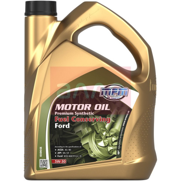 Моторное масло MPM Motor Oil Premium Synthetic Fuel Conserving Ford 5W-30, 5л (05005E)
Моторное масло MPM Motor Oil Premium Synthetic Fuel Conserving Ford 5W-30, 5л (05005E)