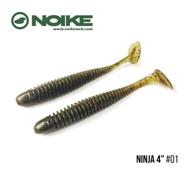 Приманка Noike NINJA 4" (6шт) (#01 Green Pumpkin)
