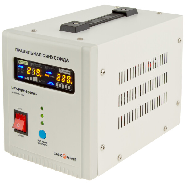 ИБП с правильной синусоидой LogicPower LPY-PSW-800VA+ (560W) 5A/15A 12V для котлов и аварийного освещения
ИБП с правильной синусоидой LogicPower LPY-PSW-800VA+ (560W) 5A/15A 12V для котлов и аварийного освещения