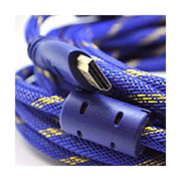 Кабель HDMI-HDMI 20m, v1.4, OD-8.0mm, 2 фильтра, оплетка, круглый Blue/Gold, коннектор Black-red, (Пакет) Q25
Кабель HDMI-HDMI 20m, v1.4, OD-8.0mm, 2 фильтра, оплетка, круглый Blue/Gold, коннектор Black-red, (Пакет) Q25