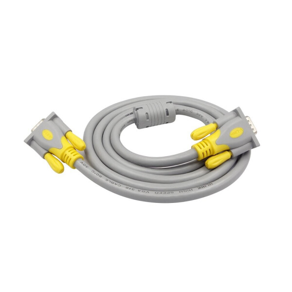 Кабель VGA 3+6 HIGH SPEED 1,5m, male to male (папа-папа), 1 феррит, серо-желтый, кулёк 1080P Q125
Кабель VGA 3+6 HIGH SPEED 1,5m, male to male (папа-папа), 1 феррит, серо-желтый, кулёк 1080P Q125