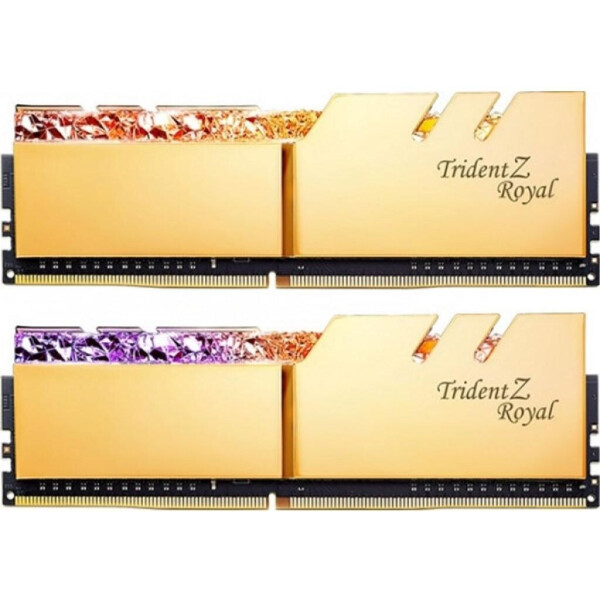 Оперативная память G.Skill 32 GB (2x16GB) DDR4 3200 MHz Trident Z Royal Gold (F4-3200C16D-32GTRG)
Оперативная память G.Skill 32 GB (2x16GB) DDR4 3200 MHz Trident Z Royal Gold (F4-3200C16D-32GTRG)