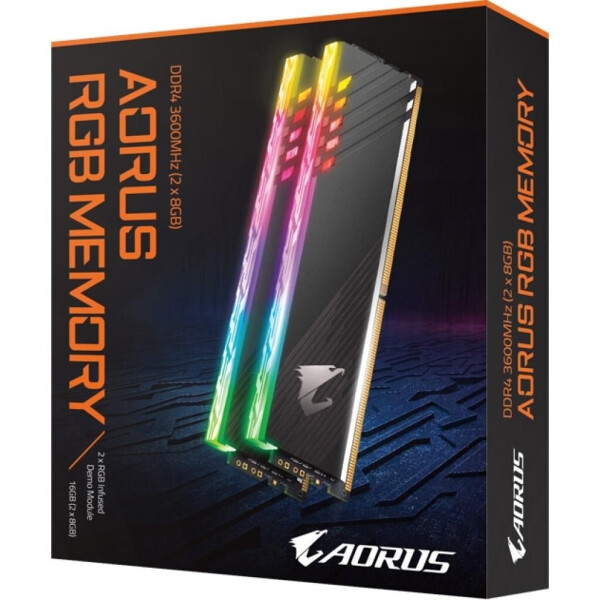 Gigabyte GP-AR36C18S8K2HU416RD AORUS RGB Memory 16GB (2x8GB) 3600MHz (With Demo Kit)
Gigabyte GP-AR36C18S8K2HU416RD AORUS RGB Memory 16GB (2x8GB) 3600MHz (With Demo Kit)