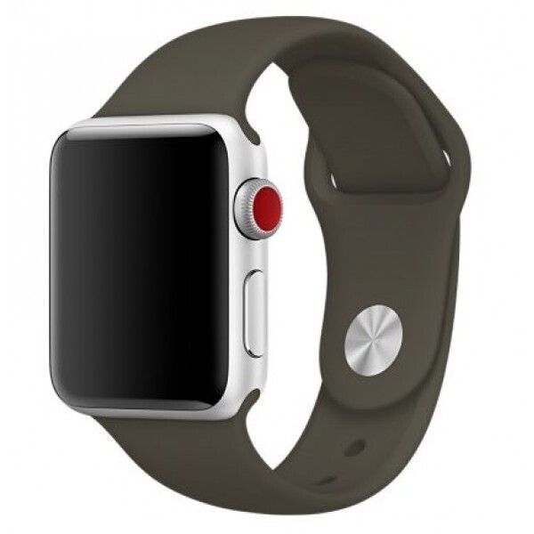 Силиконовый ремешок Sport Band для часов Apple Watch Dark Olive 40 мм (S/M и M/L) - Темная олива
Силиконовый ремешок Sport Band для часов Apple Watch Dark Olive 40 мм (S/M и M/L) - Темная олива