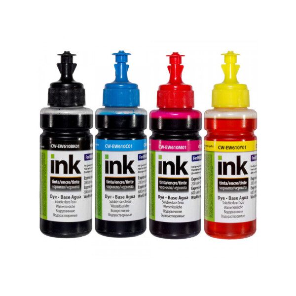 Комплект чернил ColorWay (CW-EW610SET01) для Epson EW610 BK/C/M/Y Dye-based 4 x 100 ml
Комплект чернил ColorWay (CW-EW610SET01) для Epson EW610 BK/C/M/Y Dye-based 4 x 100 ml