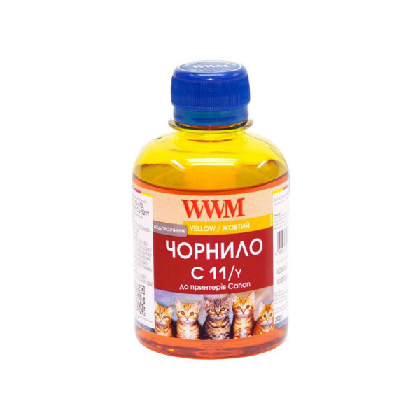 Чернила WWM (C11/Y) для Canon CL-511С/CL-513С/CLI-521Y 200г Yellow Водорастворимые
Чернила WWM (C11/Y) для Canon CL-511С/CL-513С/CLI-521Y 200г Yellow Водорастворимые