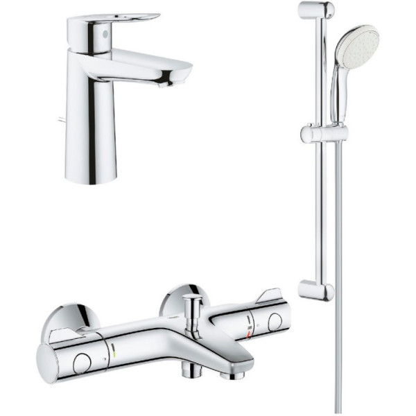 Набор смесителей для ванной комнаты 3 в 1 Grohe GRT800 (23762000+34567000+27598001), 34550TM
Набор смесителей для ванной комнаты 3 в 1 Grohe GRT800 (23762000+34567000+27598001), 34550TM