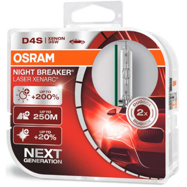 Штатная ксеноновая лампа Osram D4S Xenarc Night Breaker Laser 66440XNL DUO 35w PK32d-5 4200k
Штатная ксеноновая лампа Osram D4S Xenarc Night Breaker Laser 66440XNL DUO 35w PK32d-5 4200k