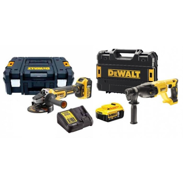 DeWalt DCG405P2 + Аккумуляторный бесщеточный перфоратор SDS-Plus DeWALT DCH133N (DCG405P2+DCH133N)
DeWalt DCG405P2 + Аккумуляторный бесщеточный перфоратор SDS-Plus DeWALT DCH133N (DCG405P2+DCH133N)