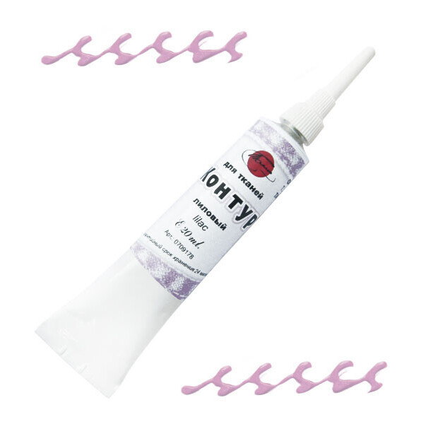 Краска акриловая контурная Таир по ткани Лиловый 20 мл (709178)
Краска акриловая контурная Таир по ткани Лиловый 20 мл (709178)