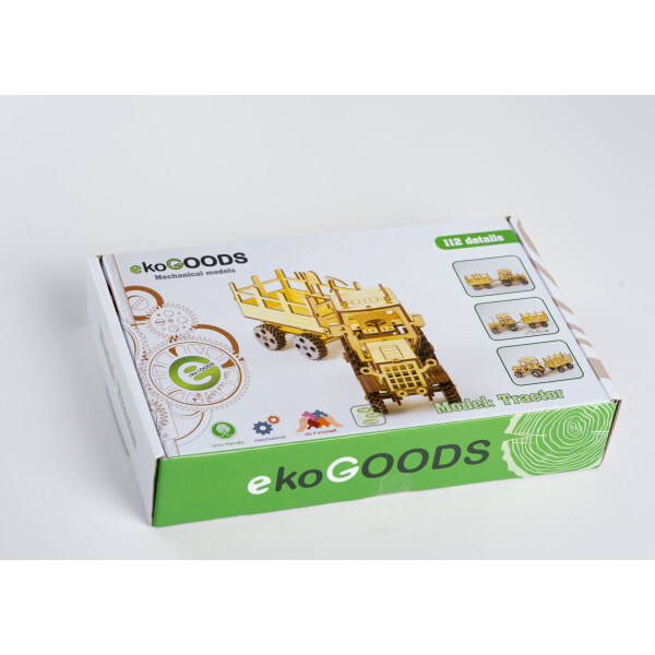 Деревянный 3D пазл ekoGOODS Трактор с прицепом (19871989)
Деревянный 3D пазл ekoGOODS Трактор с прицепом (19871989)