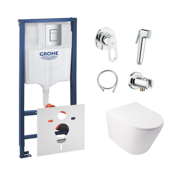 Инсталляция Grohe Rapid SL 38772001 с унитазом Q-tap Swan WHI 5178 с сиденьем + набор для гигиенического душа со смесителем Grohe BauLoop 111042, 38772001WHI5178111042
Инсталляция Grohe Rapid SL 38772001 с унитазом Q-tap Swan WHI 5178 с сиденьем + набор для гигиенического душа со смесителем Grohe BauLoop 111042, 38772001WHI5178111042