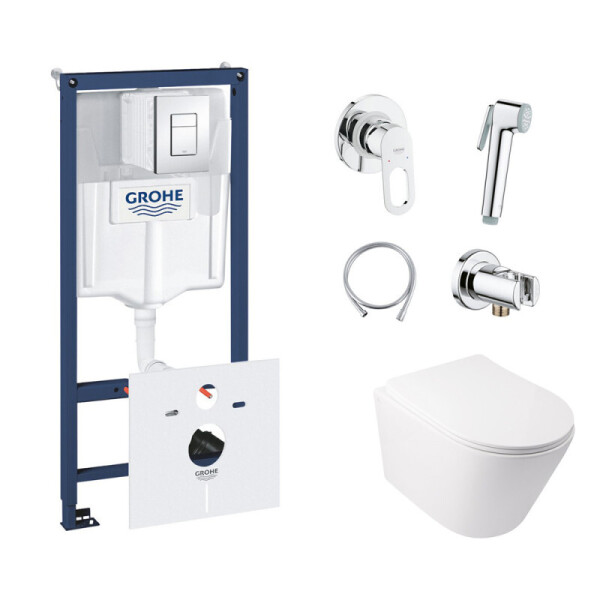 Инсталляция Grohe Rapid SL 38827000 с унитазом Q-tap Swan WHI 5178 с сиденьем + набор для гигиенического душа со смесителем Grohe BauLoop 111042, 38827000WHI5178111042
Инсталляция Grohe Rapid SL 38827000 с унитазом Q-tap Swan WHI 5178 с сиденьем + набор для гигиенического душа со смесителем Grohe BauLoop 111042, 38827000WHI5178111042