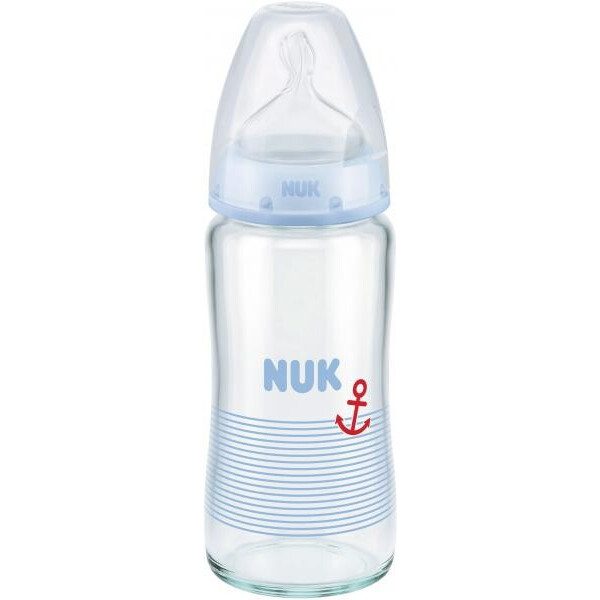 Стеклянная бутылочка для кормления Nuk First Choice Plus, c силиконовой соской, 240 мл, голубой (10745070/1)
Стеклянная бутылочка для кормления Nuk First Choice Plus, c силиконовой соской, 240 мл, голубой (10745070/1)