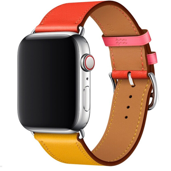 Ремешок iSpack Single Tour для Apple Watch 44/42 мм Ambre/Capucine/Rose Azalee Swift Leather (UP48411)
Ремешок iSpack Single Tour для Apple Watch 44/42 мм Ambre/Capucine/Rose Azalee Swift Leather (UP48411)