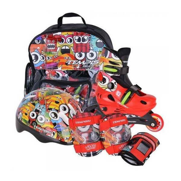 Коньки роликовые раздвижные + шлем и защита Tempish Monster Baby Skate (1000000005) - 30-33
Коньки роликовые раздвижные + шлем и защита Tempish Monster Baby Skate (1000000005) - 30-33