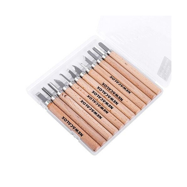 Набор из 12 стамесок для резьбы по дереву Newacalox долота ножи резцы
Набор из 12 стамесок для резьбы по дереву Newacalox долота ножи резцы