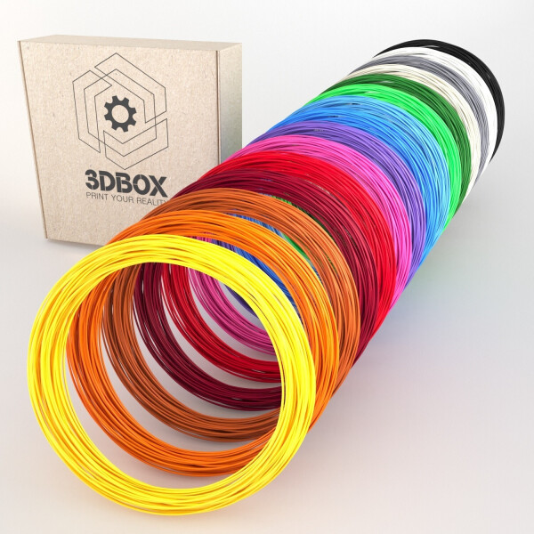 Набор ABS пластика 3D-Box EXTRA LARGE-20 для 3D-ручки: 15 цветов по 20 метров (1,75мм*300м)
Набор ABS пластика 3D-Box EXTRA LARGE-20 для 3D-ручки: 15 цветов по 20 метров (1,75мм*300м)