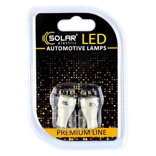 Светодиодные LED автолампы SOLAR Premium Line 12V T10 W2.1x9.5d 5SMD 2835 white блистер 2шт (SL1339)
Светодиодные LED автолампы SOLAR Premium Line 12V T10 W2.1x9.5d 5SMD 2835 white блистер 2шт (SL1339)