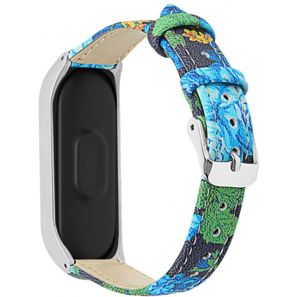 Ремешок XoKo Floral для Xiaomi Mi Band 3/4 Black
