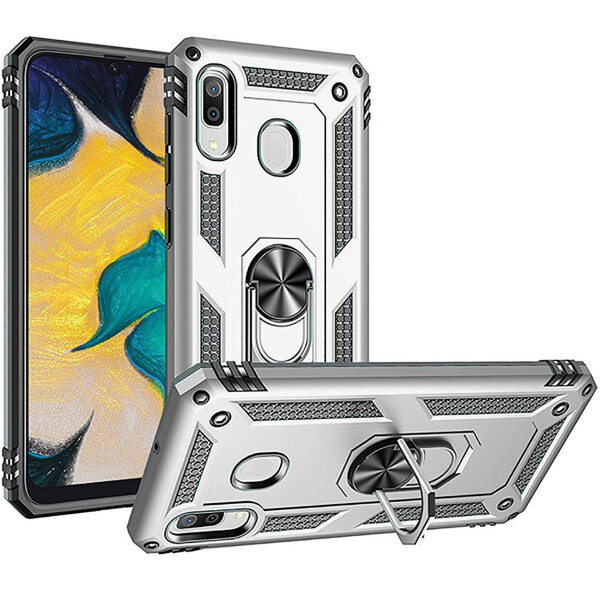 Ударопрочный чехол Serge Ring магнитный держатель для Samsung Galaxy A20 / A30 Серебряный (is_00000030913_2)
Ударопрочный чехол Serge Ring магнитный держатель для Samsung Galaxy A20 / A30 Серебряный (is_00000030913_2)