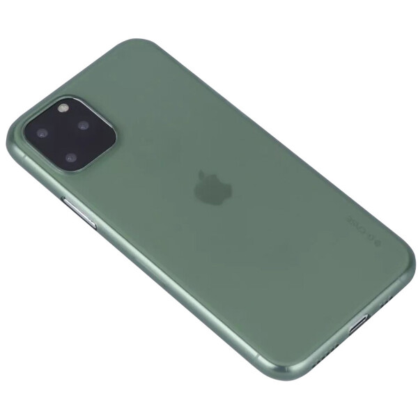 TPU чехол G-Case Colourful series для Apple iPhone 11 Pro Max (6.5") Бесцветный / Темно-зеленый (is_00000033246_2)