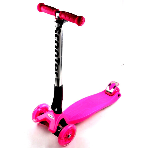 Детский трехколесный самокат Scooter MAXI со складным рулем и светящимися колесами, Pink
Детский трехколесный самокат Scooter MAXI со складным рулем и светящимися колесами, Pink