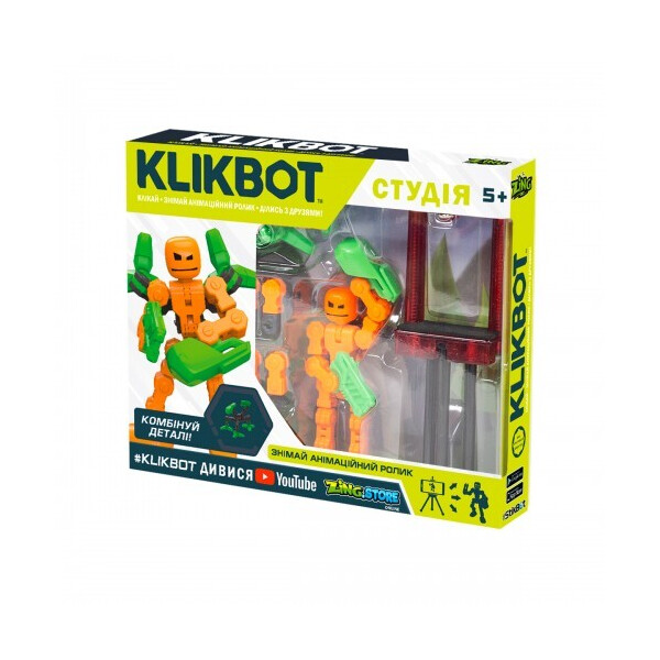 Игровой набор для анимационного творчества KLIKBOT SStikBot СТУДИЯ (2 экскл. фигурки, штатив, зеленая) (TST2600G)
Игровой набор для анимационного творчества KLIKBOT SStikBot СТУДИЯ (2 экскл. фигурки, штатив, зеленая) (TST2600G)