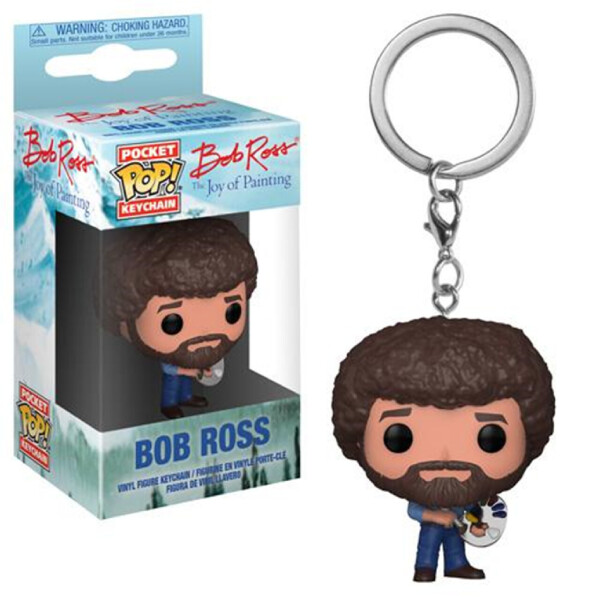 Фигурка брелок Funko Pop Боб Росс Bob Ross 4 см Movies Trinket BR 
Фигурка брелок Funko Pop Боб Росс Bob Ross 4 см Movies Trinket BR