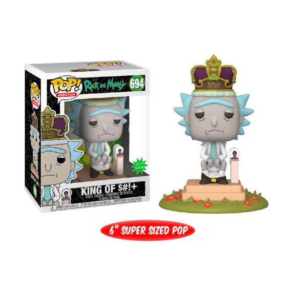 Фигурка Делюкс Funko Pop Фанко Поп Рик Король д! со звуком Рик и Морти 15 cм RM KM 694
Фигурка Делюкс Funko Pop Фанко Поп Рик Король д! со звуком Рик и Морти 15 cм RM KM 694