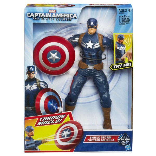 Говорящая игрушка Капитан Америка 25СМ + Летающий щит,- Captain America, The Winter Soldier, Hasbro
Говорящая игрушка Капитан Америка 25СМ + Летающий щит,- Captain America, The Winter Soldier, Hasbro