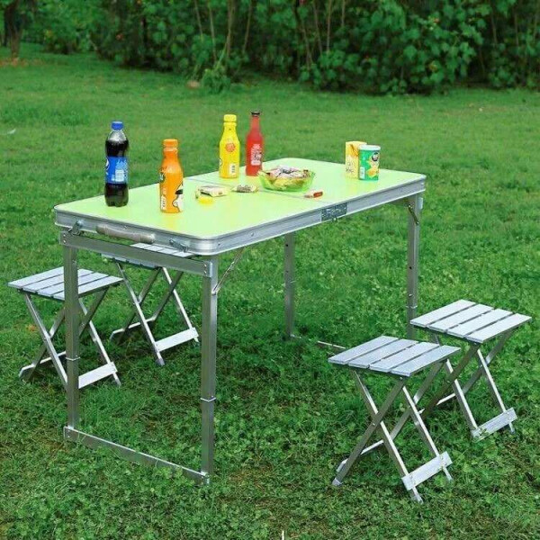 Усиленный стол для пикника раскладной с 4 металлическими стульями Easy Camping (Зеленый)
Усиленный стол для пикника раскладной с 4 металлическими стульями Easy Camping (Зеленый)